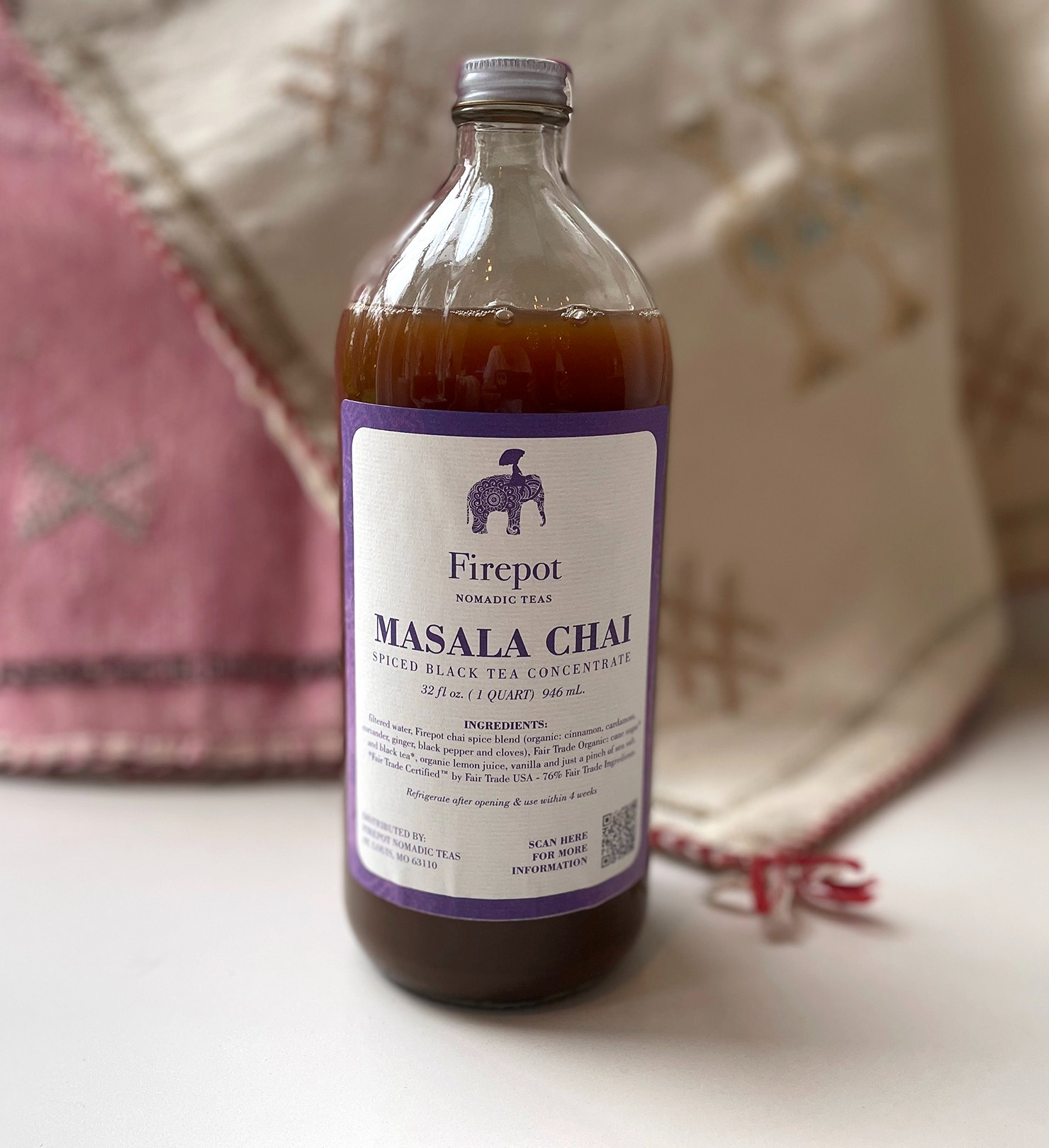 Masala chai concentrate - new label